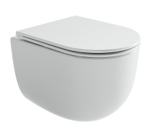 Унитаз Ceramicanova Noe CN4011T подвесной цвет Белый с сиденьем