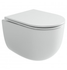 Унитаз Ceramicanova Noe CN4011T подвесной цвет Белый с сиденьем