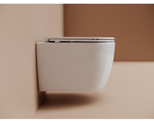 Унитаз Ceramicanova Noe CN4011T подвесной цвет Белый с сиденьем