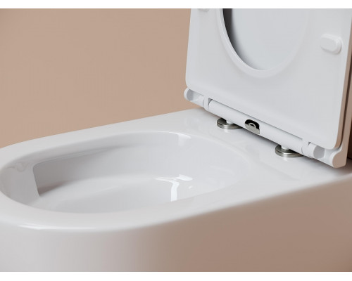 Унитаз Ceramicanova Noe CN4011T подвесной цвет Белый с сиденьем