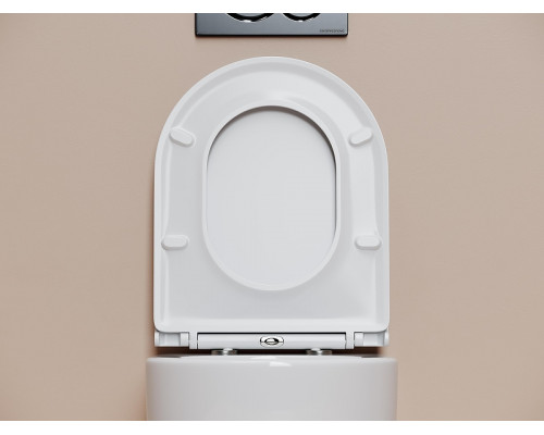 Унитаз Ceramicanova Noe CN4011T подвесной цвет Белый с сиденьем