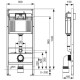 Унитаз с инсталляцией Ceramicanova Play CN3001 + Tece Now 9400414 с сиденьем Микролифт и Черной матовой клавишей смыва