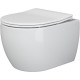 Унитаз с инсталляцией Ceramicanova Play CN3001 + Berges Atom 410 040332 с сиденьем Микролифт и Черной матовой клавишей смыва