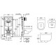 Унитаз с инсталляцией Ceramicanova Play CN3001 + Grohe Rapid SL 38772001 с сиденьем Микролифт и клавишей смыва Хром