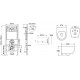 Унитаз с инсталляцией Ceramicanova Play CN3001 + Berges Novum L3 040213 с сиденьем Микролифт и клавишей смыва Хром