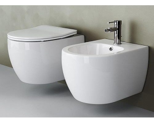 Унитаз с инсталляцией Ceramicanova Play CN3001 + Berges Novum L5 040215 с сиденьем Микролифт и Черной матовой клавишей смыва