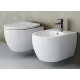 Унитаз с инсталляцией Ceramicanova Play CN3001 + Berges Novum L5 040215 с сиденьем Микролифт и Черной матовой клавишей смыва