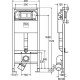Унитаз с инсталляцией Ceramicanova Play CN3001 + Viega Prevista Dry 8524.14 792596 с сиденьем Микролифт и клавишей смыва Хром