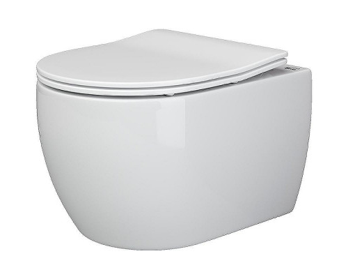 Унитаз с инсталляцией Ceramicanova Play CN3001 + Berges Novum D5 040235 с сиденьем Микролифт и Черной матовой клавишей смыва