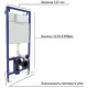 Унитаз с инсталляцией Ceramicanova Play CN3001 + Berges Novum D5 040235 с сиденьем Микролифт и Черной матовой клавишей смыва