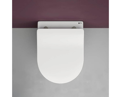 Комплект унитаза Ceramicanova Play CN3001 с сиденьем Микролифт и инсталляцией WeltWasser WW Marberg 507 10000005949+10000005952 с клавишей смыва Хром глянцевый