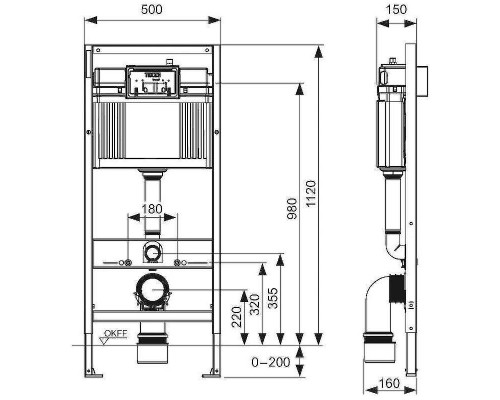 Комплект унитаза Ceramicanova Play CN3001 с инсталляцией Tece Now 9400414 с сиденьем Микролифт и Черной матовой клавишей смыва