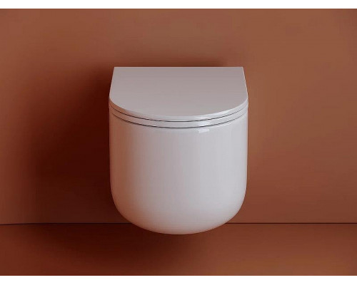 Унитаз Ceramicanova Ulma Rimless CN4006 подвесной Белый с сиденьем Микролифт