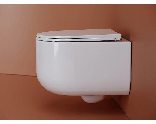 Унитаз Ceramicanova Ulma Rimless CN4006 подвесной Белый с сиденьем Микролифт