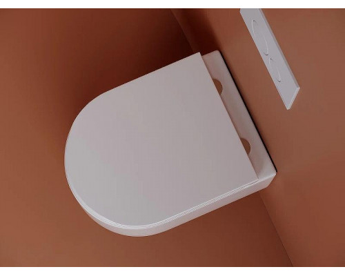 Унитаз Ceramicanova Ulma Rimless CN4006 подвесной Белый с сиденьем Микролифт