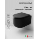 Унитаз Ceramicanova Ulma Rimless CN4006MB подвесной Черный матовый с сиденьем Микролифт