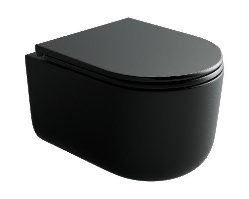 Унитаз Ceramicanova Ulma CN4006TMB подвесной Черный матовый с сиденьем Микролифт