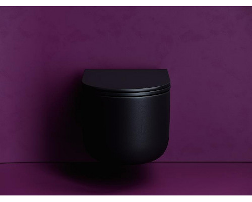 Унитаз Ceramicanova Ulma CN4006TMB подвесной Черный матовый с сиденьем Микролифт