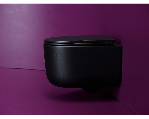 Унитаз Ceramicanova Ulma CN4006TMB подвесной Черный матовый с сиденьем Микролифт
