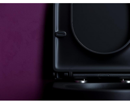 Унитаз Ceramicanova Ulma CN4006TMB подвесной Черный матовый с сиденьем Микролифт