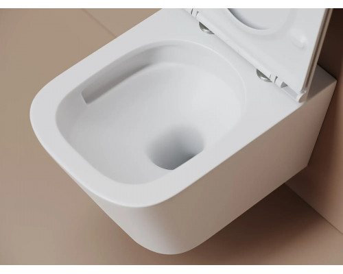 Унитаз подвесной Ceramicanova Союз (Union) CN4009TMW цвет Белый матовый с сиденьем Микролифт