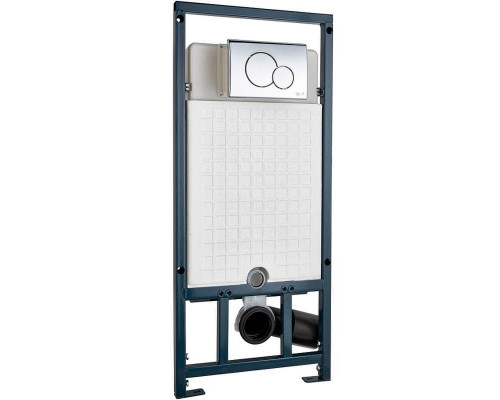 Унитаз с инсталляцией Ceramicanova Union CN4009T + WeltWasser WW Marberg 507 10000005949+10000005952 с сиденьем Микролифт с клавишей смыва Хром глянцевый