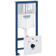 Унитаз с инсталляцией Ceramicanova Union CN4009T + Grohe Rapid SL 38775001 с сиденьем Микролифт и клавишей смыва Хром