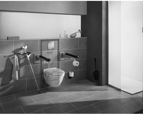 Унитаз с инсталляцией Ceramicanova Union CN4009T + Grohe Rapid SL 38775001 с сиденьем Микролифт и клавишей смыва Хром
