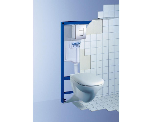 Унитаз с инсталляцией Ceramicanova Union CN4009T + Grohe Rapid SL 38775001 с сиденьем Микролифт и клавишей смыва Хром