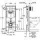 Унитаз с инсталляцией Ceramicanova Union CN4009T + Grohe Rapid SL 38775001 с сиденьем Микролифт и клавишей смыва Хром