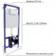 Унитаз с инсталляцией Ceramicanova Union CN4009T + Berges Novum L3 040213 с сиденьем Микролифт и клавишей смыва Хром