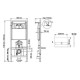 Унитаз с инсталляцией Ceramicanova Union CN4009T + Berges Novum L3 040213 с сиденьем Микролифт и клавишей смыва Хром