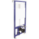 Унитаз с инсталляцией Ceramicanova Union CN4009T + Berges Novum L5 040215 с сиденьем Микролифт и Черной матовой клавишей смыва