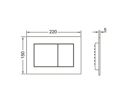 Унитаз с инсталляцией Ceramicanova Union CN4009T + Tece Profil 9400412 с сиденьем Микролифт и клавишей смыва Хром глянцевый
