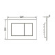 Унитаз с инсталляцией Ceramicanova Union CN4009T + Tece Profil 9400412 с сиденьем Микролифт и клавишей смыва Хром глянцевый
