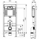 Унитаз с инсталляцией Ceramicanova Union CN4009T + Tece Now 9400414 с сиденьем Микролифт и Черной матовой клавишей смыва