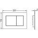 Унитаз с инсталляцией Ceramicanova Union CN4009T + Tece Now 9400414 с сиденьем Микролифт и Черной матовой клавишей смыва