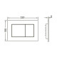Унитаз с инсталляцией Ceramicanova Union CN4009T + Tece Base 9400413 с сиденьем Микролифт и Белой клавишей смыва