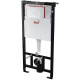 Унитаз с инсталляцией Ceramicanova Union CN4009T + Alcaplast Sadromodul AM101/1120-3:1 RU M71-0001 с сиденьем Микролифт и клавишей смыва Хром