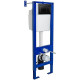 Унитаз с инсталляцией Ceramicanova Union CN4009T + Berges Atom 410 040332 с сиденьем Микролифт и Черной матовой клавишей смыва