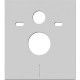 Унитаз с инсталляцией Ceramicanova Union CN4009T + Berges Atom 410 040332 с сиденьем Микролифт и Черной матовой клавишей смыва