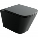 Унитаз Ceramicanova Union CN4009TMB подвесной Черный матовый с сиденьем Микролифт Унитаз Ceramicanova Union CN4009TMB подвесной Черный матовый с сиденьем Микролифт