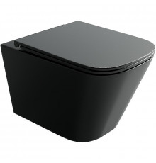 Унитаз Ceramicanova Union CN4009TMB подвесной Черный матовый с сиденьем Микролифт