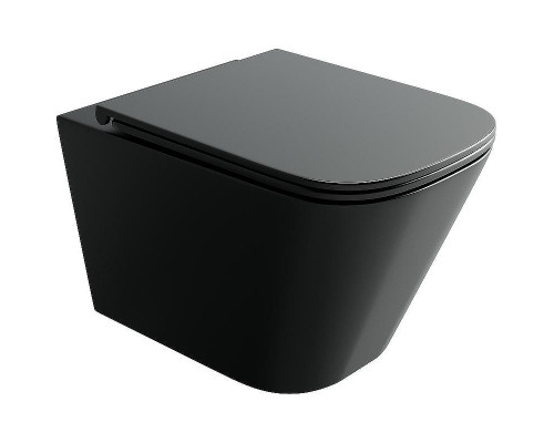Унитаз Ceramicanova Union CN4009TMB подвесной Черный матовый с сиденьем Микролифт