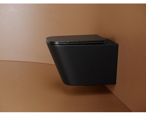 Унитаз Ceramicanova Union CN4009TMB подвесной Черный матовый с сиденьем Микролифт