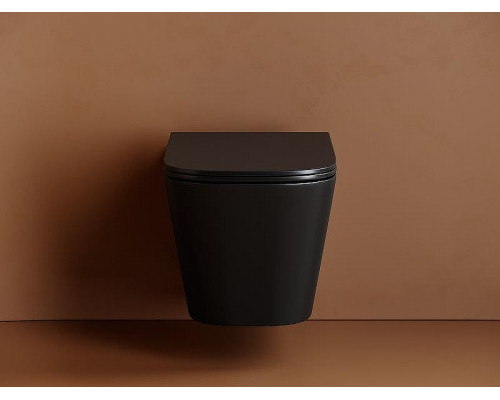 Унитаз Ceramicanova Union CN4009TMB подвесной Черный матовый с сиденьем Микролифт