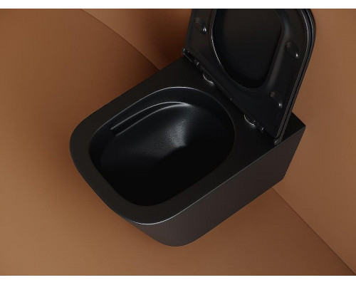 Унитаз Ceramicanova Union CN4009TMB подвесной Черный матовый с сиденьем Микролифт