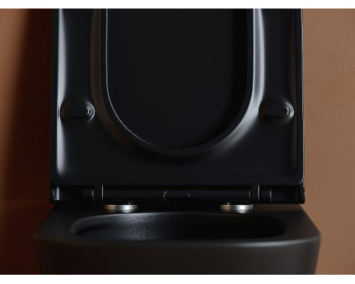 Унитаз Ceramicanova Union CN4009TMB подвесной Черный матовый с сиденьем Микролифт