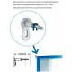 Комплект унитаза Ceramicanova Union CN4009T с инсталляцией Grohe Rapid SL 38811KF0 с сиденьем Микролифт и Черной матовой клавишей смыва