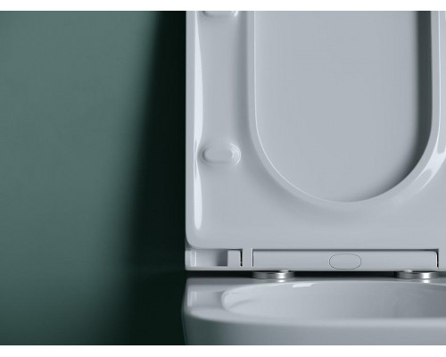 Комплект унитаза Ceramicanova Union CN4009T с инсталляцией Berges Atom 410 040340 с сиденьем Микролифт и Черной матовой клавишей смыва